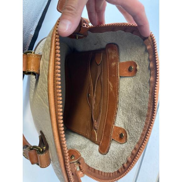 DOONEY & BOURKE MEDIUM IVORY PEBBLED LEATHER HANDBAG (ASIS) - Picture 12 of 16